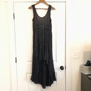 Black and Gold Mullet Dress